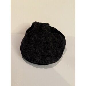 M Collection By Michael Strahan Newsboy Driver Black Grey Hat S/M